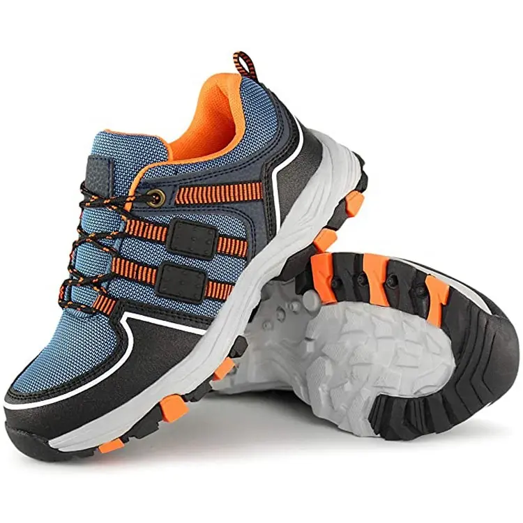 China OEM Children Sneakers Boys Girls Running Shoe Student Leather Kids Camouflage Hiking Shoes Boys