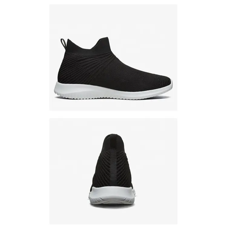 Hot Selling Cheap Lightweight Breathable Knitting Sneakers Casual Shoes For Men Women
