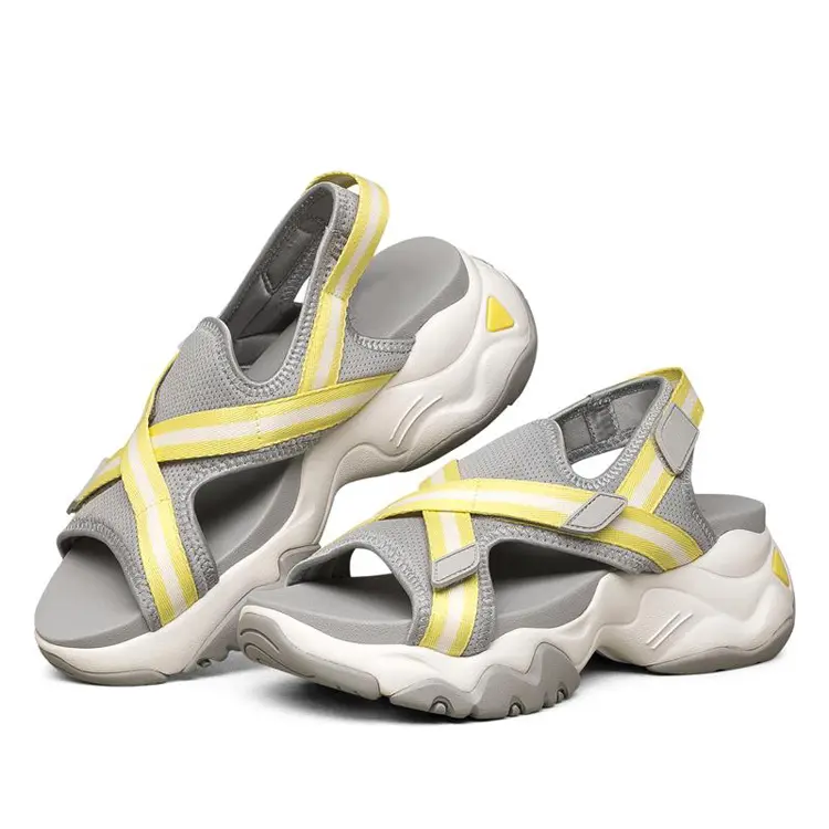 Factory Custom Summer New Arrivals Zapatillas Lightweight Open Toe Women Summer Sandals Flat Platform