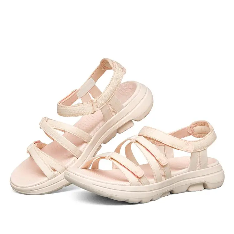 Summer New Arrivals Fashion Simple Style Custom Lady Pink Rope Sandals For Women